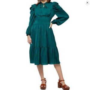 Stellah Forest Green Midi Dress - NWT - Size XS